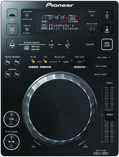 Pioneer CDJ-350 Zwart is nooit meer leverbaar