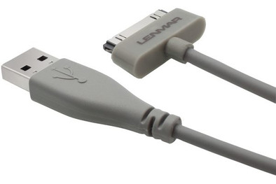 Lenmar Apple 30-pins Connector naar USB Grijs 1,8mtr is nooit meer leverbaar