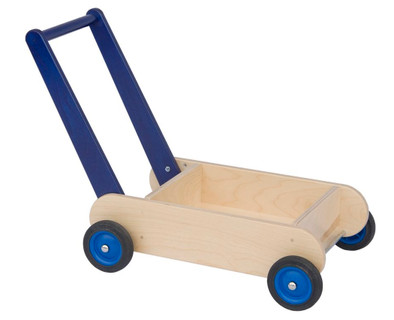 Van Dijk Toys Loopwagen Blauw is nooit meer leverbaar