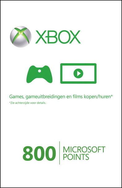 Microsoft Points (800 Points) is nooit meer leverbaar
