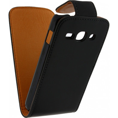 Xccess Leather Flip Case Samsung Galaxy Ace 3 Black is nooit meer leverbaar