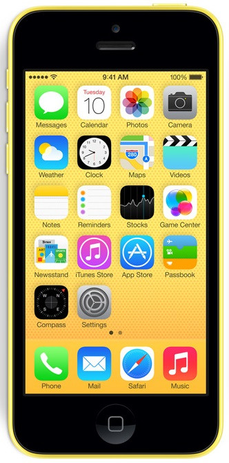 Apple iPhone 5C 32 GB Geel Vodafone is nooit meer leverbaar