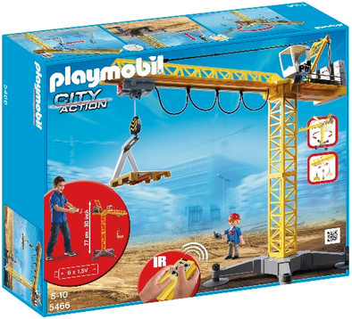 Playmobil Grote hijskraan met IR-afstandsbediening 5466 is nooit meer leverbaar