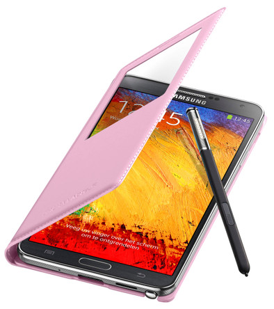 Samsung Galaxy Note 3 S View Cover Pink is nooit meer leverbaar