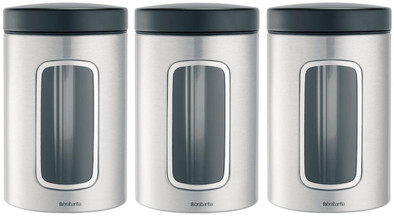 Brabantia Vensterbussen Set 3 stuks Mat Staal is nooit meer leverbaar