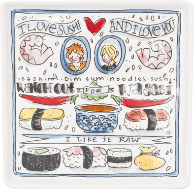 Blond Amsterdam From Asia With Love Sushi-bord 16 cm is nooit meer leverbaar