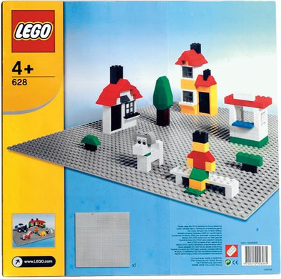 LEGO Grote grijze grondplaat 48x48 noppen 628 is nooit meer leverbaar