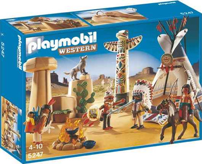 Playmobil Indianendorp met tipi en totempaal 5247 is nooit meer leverbaar