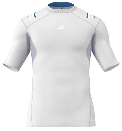 adidas Techfit Powerweb Short Sleeve Tee White (M) is nooit meer leverbaar