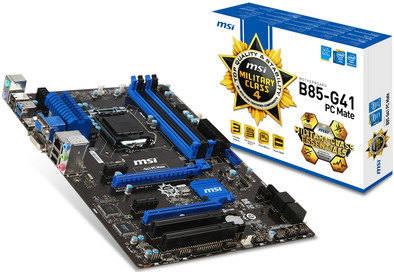 MSI B85-G41 PC Mate is nooit meer leverbaar