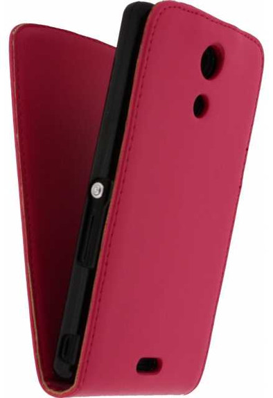Xccess Leather Flip Case Sony Xperia Z1 Pink is nooit meer leverbaar