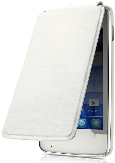 Alcatel S'Pop Flip Cover White is nooit meer leverbaar
