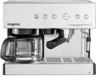 Magimix L'Expresso &amp; Filtre Automatic 11423 Mat Chroom is nooit meer leverbaar