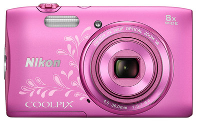 Nikon Coolpix S3600 Roze Art | Coolblue | Compactcamera's