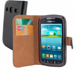 Mobiparts Classic Wallet Case Samsung Galaxy Xcover 2 Black is nooit meer leverbaar