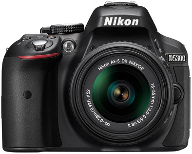 Nikon D5300 + AF-S DX 18-55mm VR II Zwart is nooit meer leverbaar