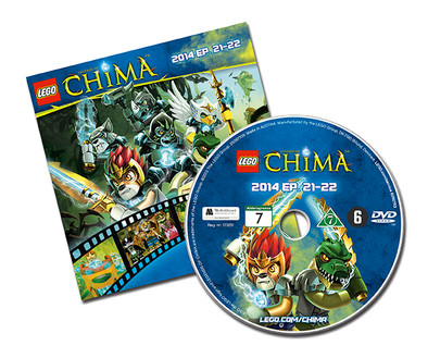 LEGO Chima DVD 2014 episodes 21-22 is nooit meer leverbaar