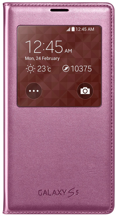 Samsung Galaxy S5 S View Cover Roze is nooit meer leverbaar