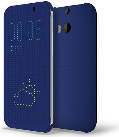 HTC One M8 Dot View Case Blue is nooit meer leverbaar
