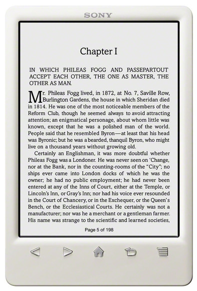 Sony Reader Touch PRS-T3 Wit zonder cover is nooit meer leverbaar