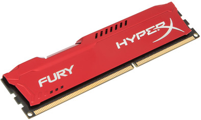 Kingston HyperX Fury 4GB DDR3 DIMM 1600 Rood (1x4GB) is nooit meer leverbaar