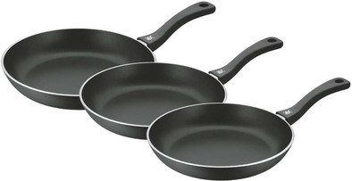 WMF Durado 3-delige koekenpannenset (20/24/28 cm), keramiek (Kookpotten en pannenset, Roestvrij staal, 28 x 19.70 cm