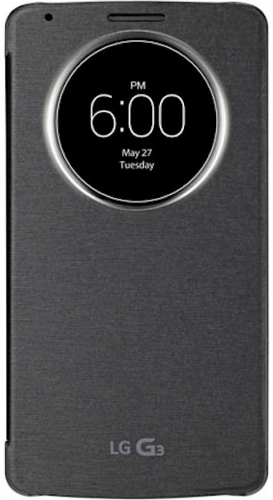 LG G3 QuickCircle Cover Zwart is nooit meer leverbaar