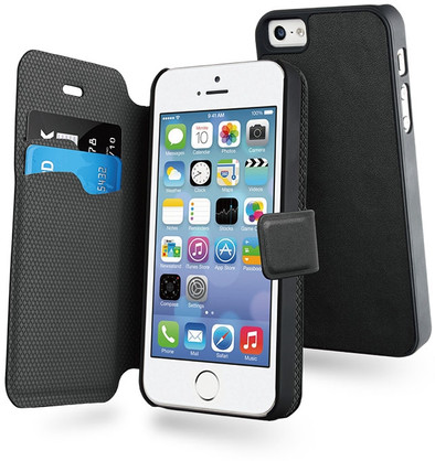Muvit Magic Wallet Case iPhone 5 / 5S Zwart is nooit meer leverbaar