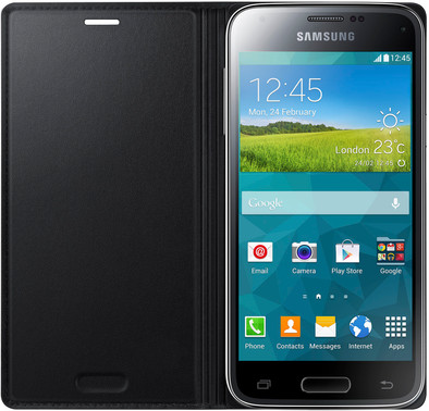 Samsung Galaxy S5 Mini Book Case Zwart is nooit meer leverbaar