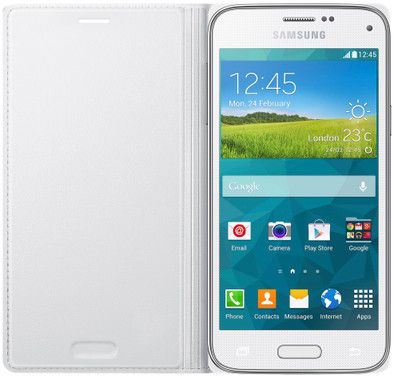 Samsung Galaxy S5 Mini Book Case Wit is nooit meer leverbaar