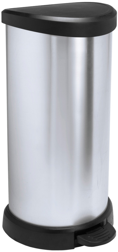 Curver Decobin Pedaalemmer 40 Liter Zilver is nooit meer leverbaar
