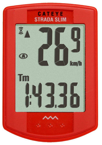 Cateye Strada Slim RD310W DL Rood is nooit meer leverbaar