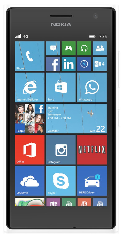 Nokia Lumia 735 Wit is nooit meer leverbaar