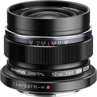 Olympus M.ZUIKO DIGITAL ED 12mm f/2.0 zwart is nooit meer leverbaar