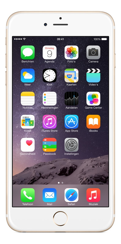 Apple iPhone 6 Plus 64 GB Goud is nooit meer leverbaar