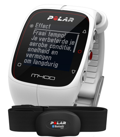 Polar M400 White HR is nooit meer leverbaar