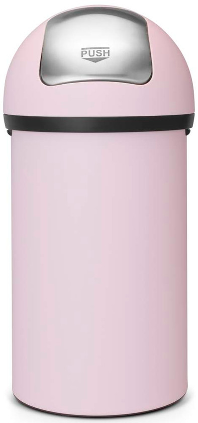 Brabantia Push Bin 60 Liter Mineral Pink is nooit meer leverbaar