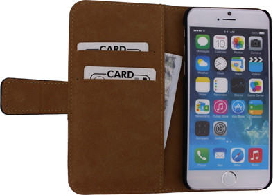 Mobilize Slim Wallet Book Case Apple iPhone 6 Zwart is nooit meer leverbaar