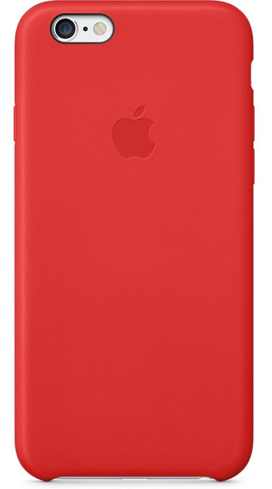 Apple Leather Case iPhone 6 Rood is nooit meer leverbaar