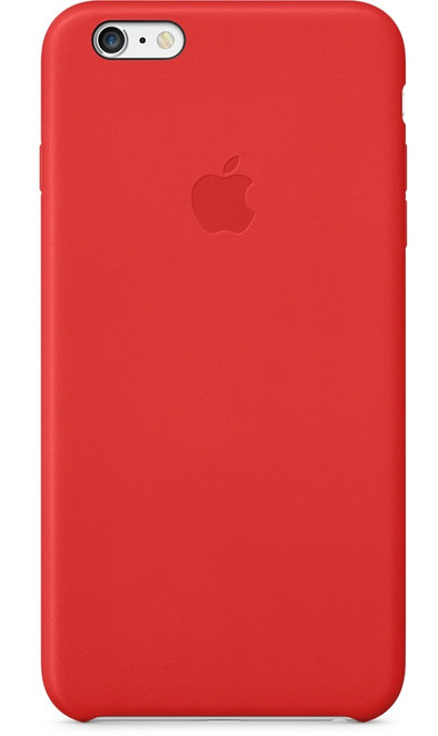 Apple Leather Case iPhone 6 Plus Rood is nooit meer leverbaar