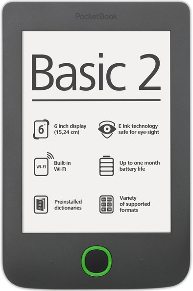 Pocketbook Basic 2 Grijs is nooit meer leverbaar