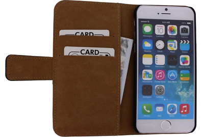 Mobilize Slim Wallet Book Case Apple iPhone 6 Plus Zwart is nooit meer leverbaar