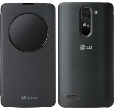 LG L Bello QuickCircle Cover Zwart is nooit meer leverbaar