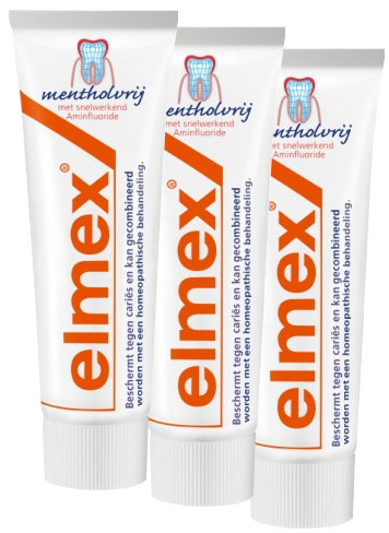 Elmex Tandpasta Mentholvrij is nooit meer leverbaar