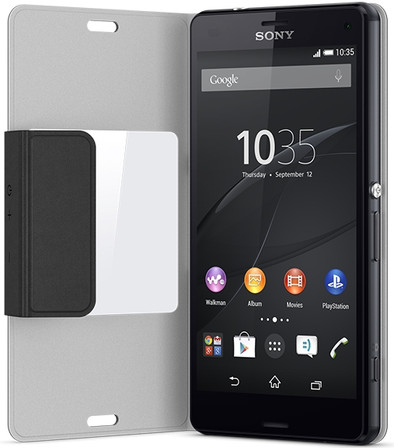 Sony Cover Sony Xperia Z3 Compact Zwart is nooit meer leverbaar
