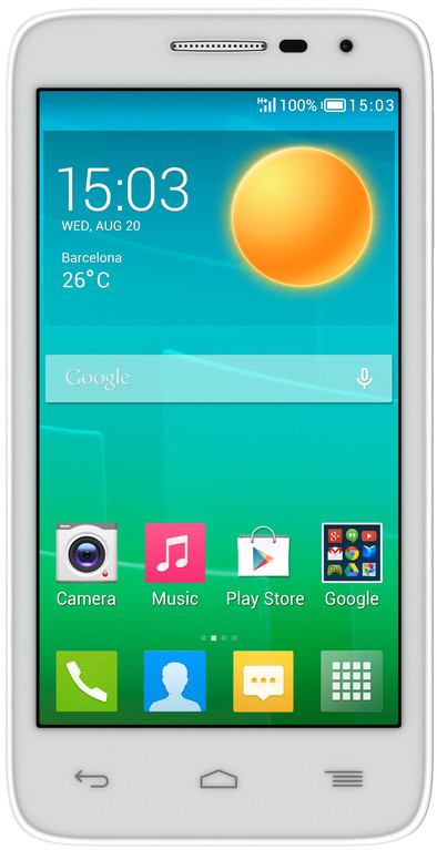 Alcatel One Touch Pop D5 Wit is nooit meer leverbaar