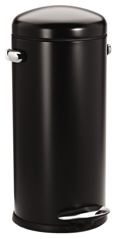 Simplehuman Retro Stepcan 30 Liter Zwart is nooit meer leverbaar