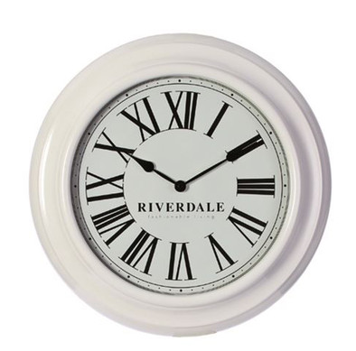 Riverdale Time Wandklok Wit 46cm is nooit meer leverbaar