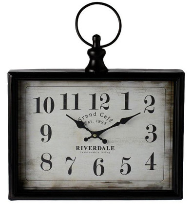 Riverdale Tafelklok Grand Café Bruin 40cm is nooit meer leverbaar