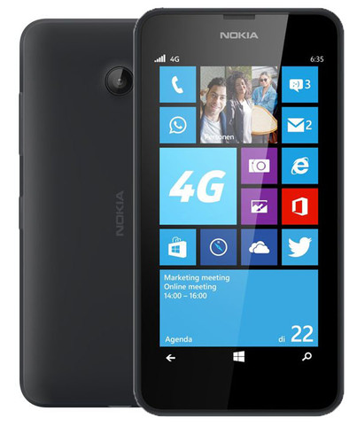 Nokia Lumia 635 Zwart is nooit meer leverbaar